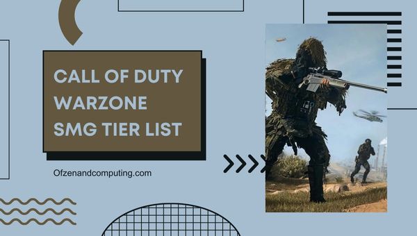 Call Of Duty Warzone SMG Tier List (octobre 2023)
