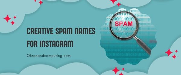 Noms de spam créatifs pour Instagram (2024)