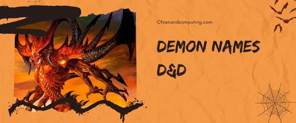Demon Names D&D (2023)