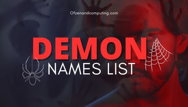 Elenco dei nomi dei demoni ([cy]) Cacciatore, femmina, maschio, figo
