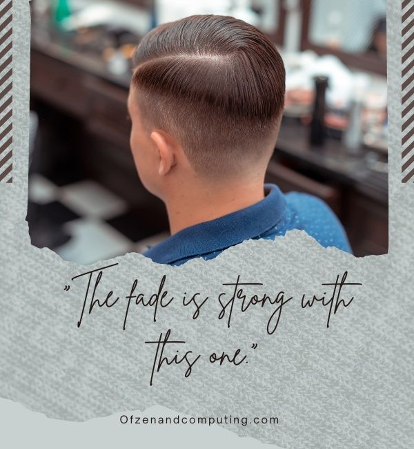 Fade Haircut-bijschriften voor Instagram