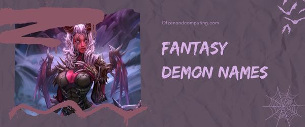 Fantasy Demon Names