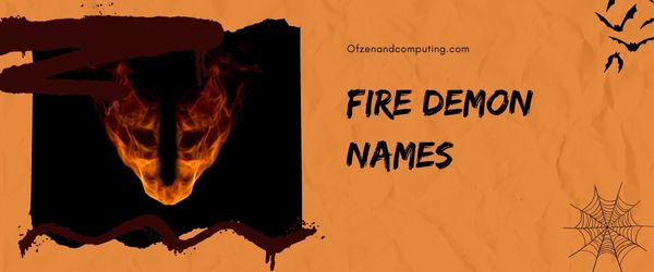 Fire Demon Names