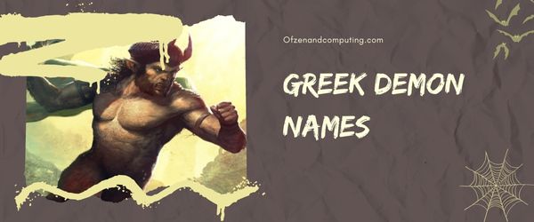 Nomi demoniaci greci