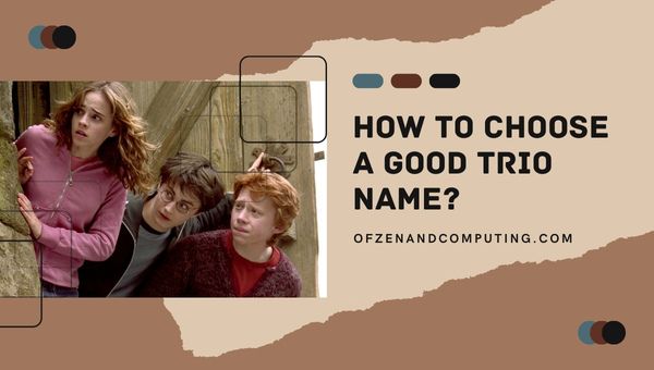 Como escolher um bom nome de trio?