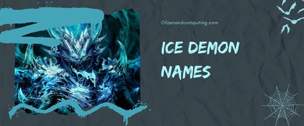 Ice Demon Names