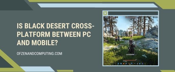 Onko Black Desert cross-platform PC:n ja mobiilin välillä?