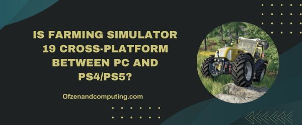 Farming Simulator 19 PC ve PS4/PS5 Arasında Platformlar Arası mı?