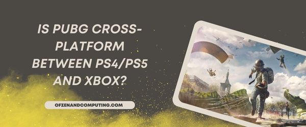 Ist PUBG plattformübergreifend zwischen PS4/PS5 und Xbox?