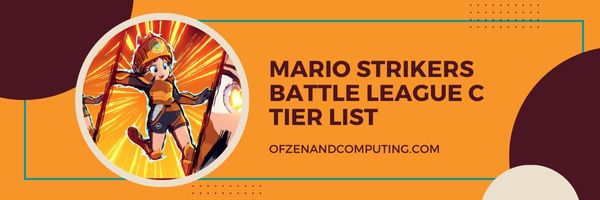 Lista de nível C da liga de batalha Mario Strikers (2023)
