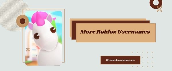 Mais ideias de nomes de usuário do Roblox (2023)