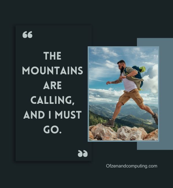 Subtítulos de senderismo de montaña para Instagram (2024)