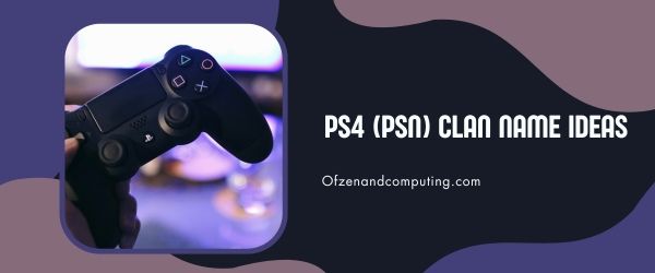 Idéias de nomes de clã PS4 PSN