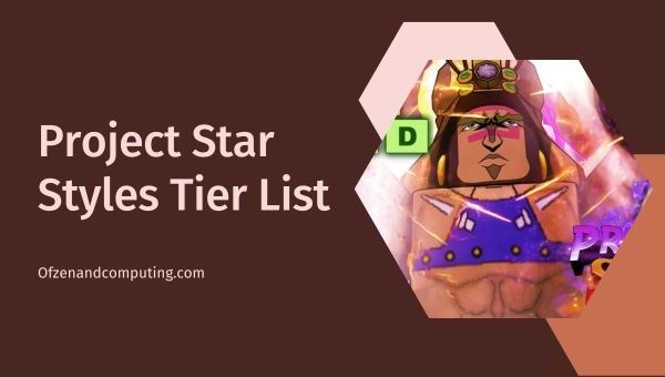 Lista de níveis de estilos Star do projeto (2024)