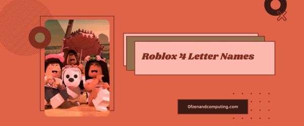 Roblox 4 nomes de letras 2023 (nomes de usuário)