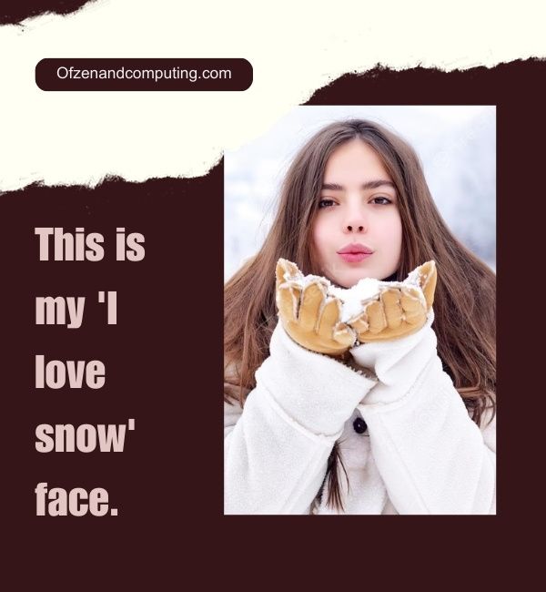 คำบรรยายหิมะประชดสำหรับ Instagram (2024)