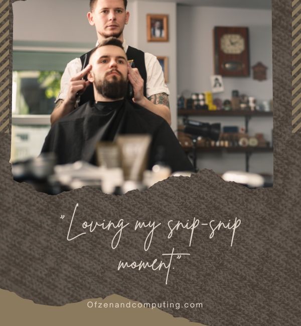 Légendes courtes de barbier pour Instagram