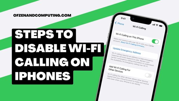 Jak wyłączyć Wi-Fi Calling na iPhone'ach?