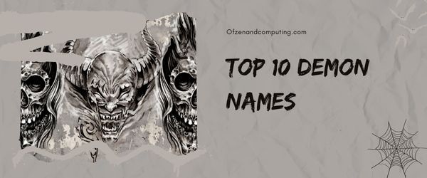 Top 10 Demon Names