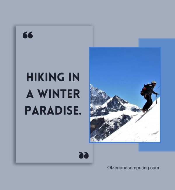 Sottotitoli per escursioni invernali per Instagram (2024)