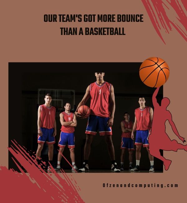 Légendes des équipes de basket-ball pour Instagram (2024)