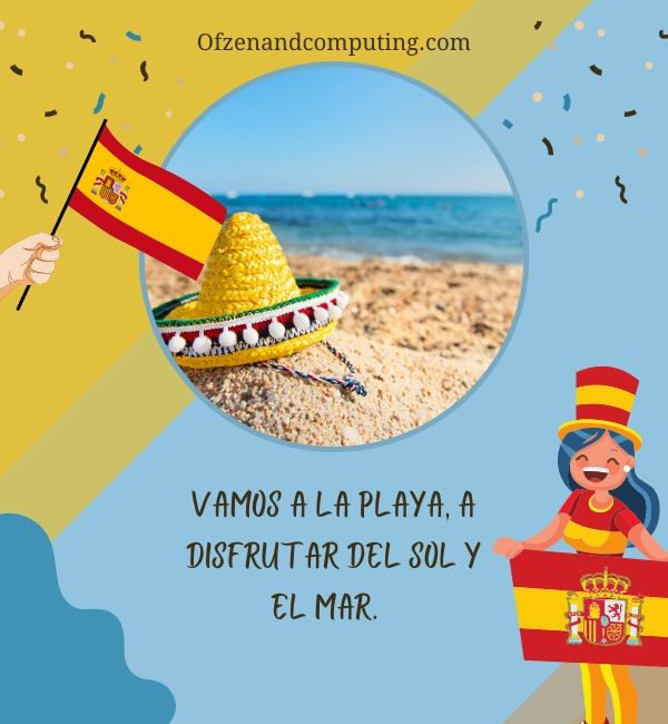 تسميات توضيحية على الشاطئ على Instagram باللغة الإسبانية (2024)