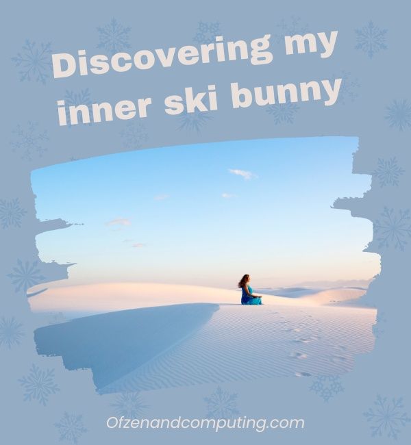 Subtítulos de esquí para principiantes para Instagram (2024)