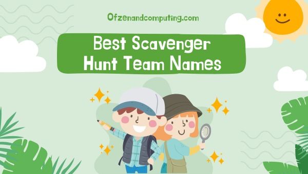 Acara Mencari Harta Karun Nama Pasukan Scavenger Hunt Terbaik ([cy]).