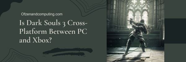 Dark Souls 3 PC ve Xbox Arasında Platformlar Arası mı?