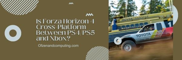 O Forza Horizon 4 é multiplataforma entre PS4/PS5 e Xbox?