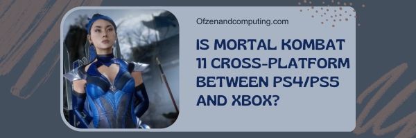 Onko Mortal Kombat 11 cross-platform PS4/PS5:n ja Xboxin välillä?