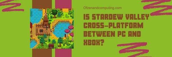 Onko Stardew Valley Cross-Platform PC:n ja Xboxin välillä?