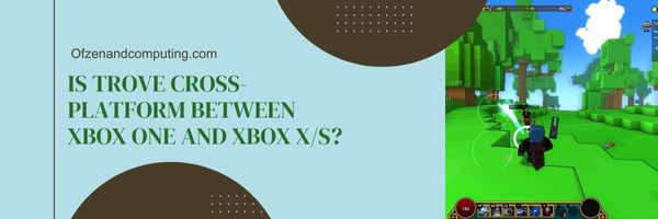 O Trove é multiplataforma entre o Xbox One e o Xbox X/S?
