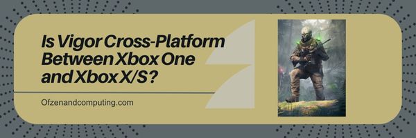 هل Vigor Cross-Platform بين Xbox One و Xbox X / S؟