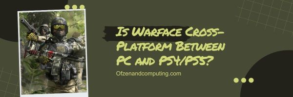 Warface PC ve PS4/PS5 Arasında Platformlar Arası mı?