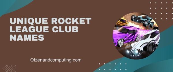 Nomes exclusivos do Rocket League Club (2023)