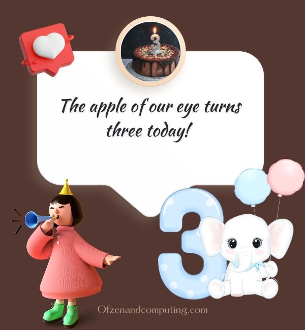 Légendes Instagram du 3e anniversaire pour fille (2024)