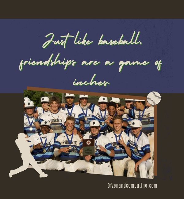 Baseball-tekstit Instagramiin ystävien kanssa (2023)