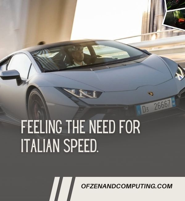 Najlepsze napisy Lamborghini na Instagramie (2024)