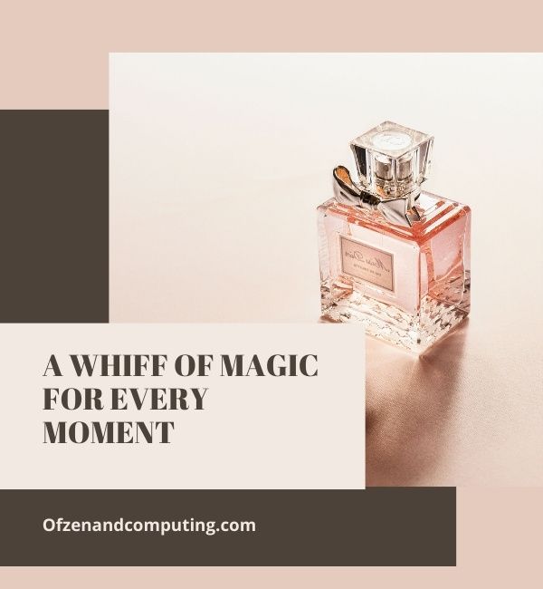 Eingängige Parfümuntertitel für Instagram (2024)