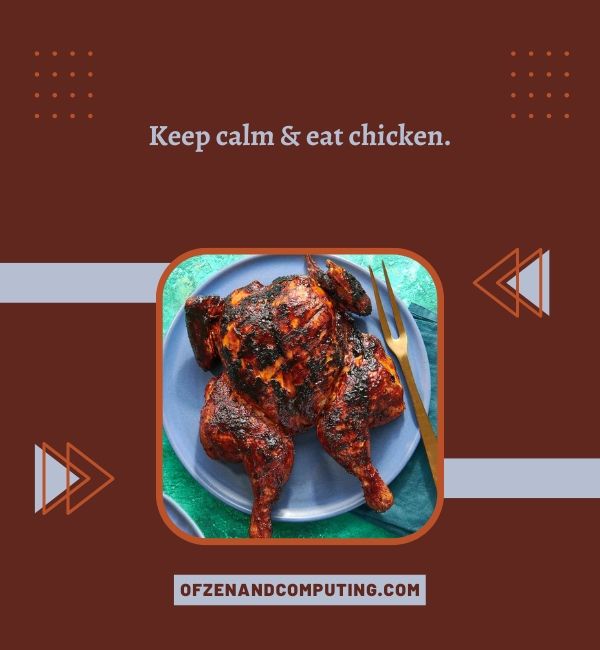 Leyendas de comida de pollo para Instagram