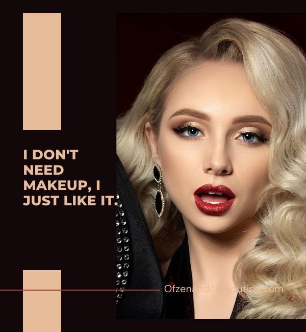 Stilvolle Make-up-Untertitel für Instagram (2024)