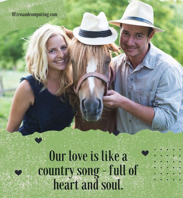 Napisy o miłości country na Instagramie (2023)