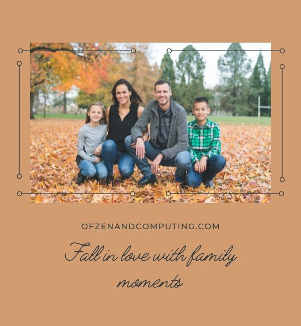 Herbstliche Familienuntertitel für Instagram (2023)
