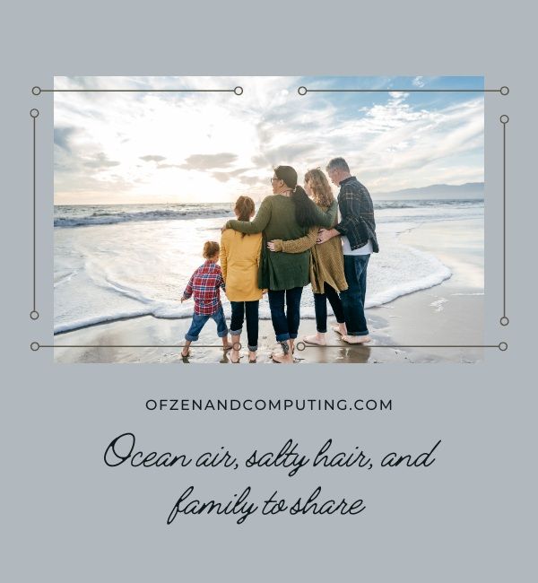 Familien-Strand-Untertitel für Instagram (2023)