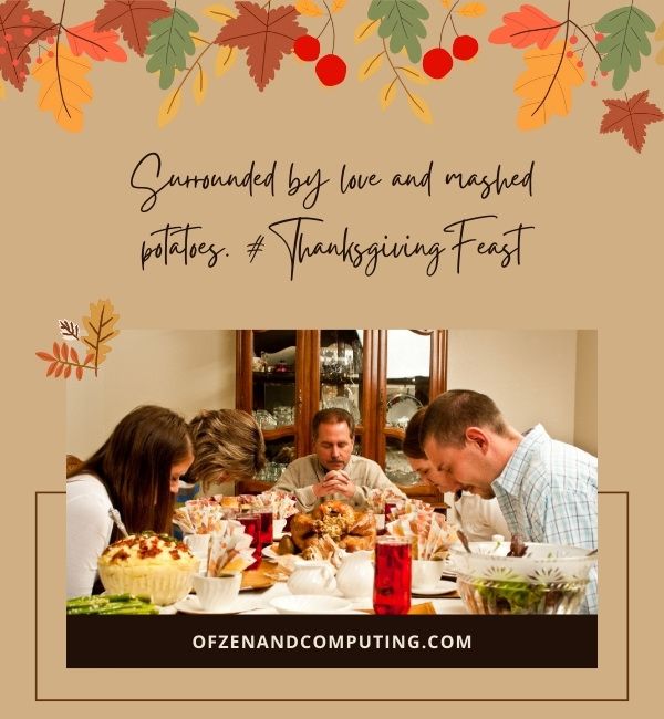 Légendes de Thanksgiving en famille pour Instagram (2024)