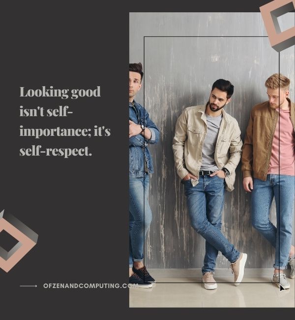 Mode-Instagram-Untertitel für Männer (2024)