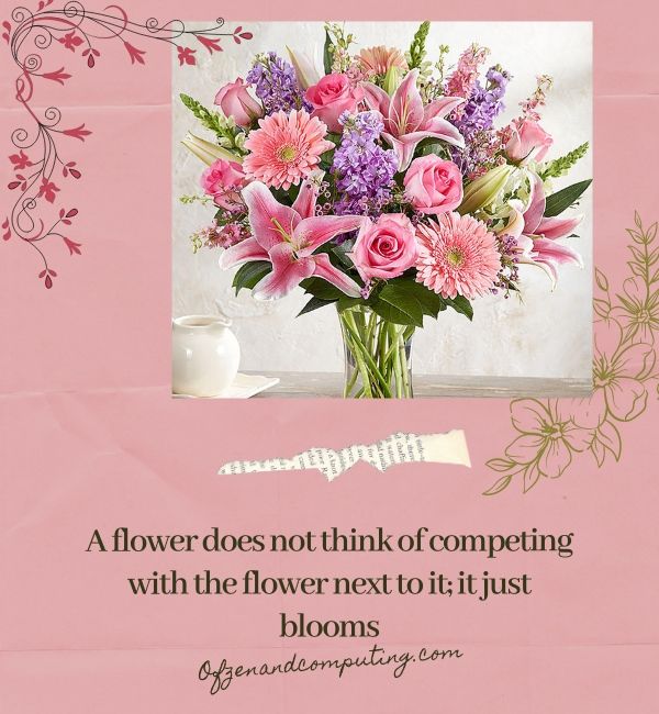 Blumenstrauß-Untertitel für Instagram (2024)