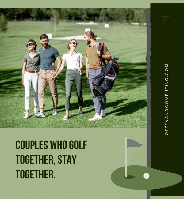 Napisy na Instagramie dla par na golfie (2024)