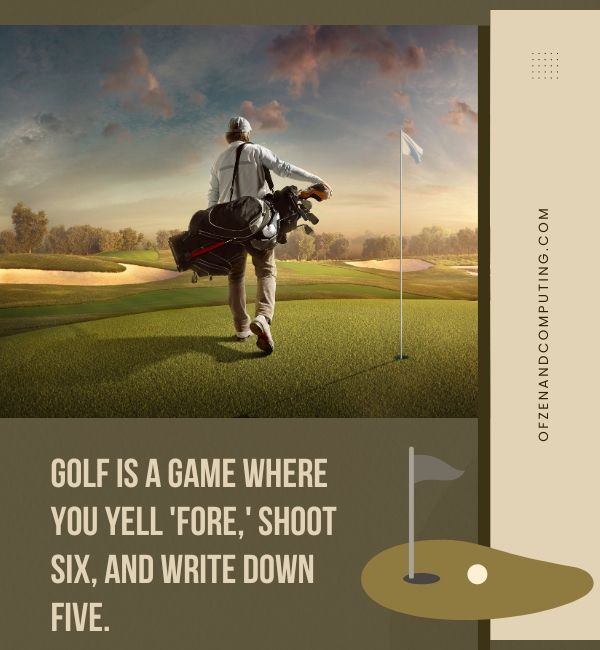 Citazioni sul golf per i sottotitoli di Instagram (2024)